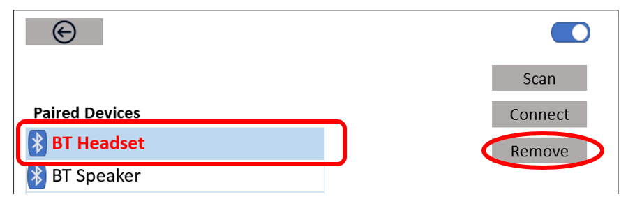 Removing a Paired Device